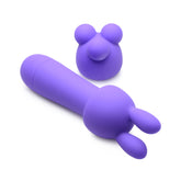 Rocket 10X Silicone Rechargeable Mini Wand w- 2 Attachments
